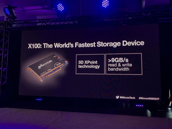 美光发布当前世界最快SSD X100：9GB/s读写速度、Intel傲腾劲敌