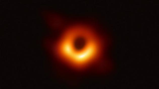 黑洞视界望远镜拍摄到超大质量黑洞图像，该黑洞的阴影位于M87星系中心区域。