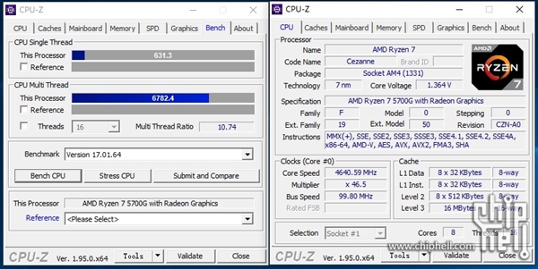 Zen3锐龙7 5700G APU正式版首曝！性能提升、零售仍未知