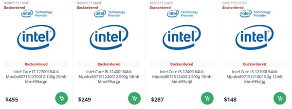 Intel 12代酷睿F系列提前上架：性价比超神