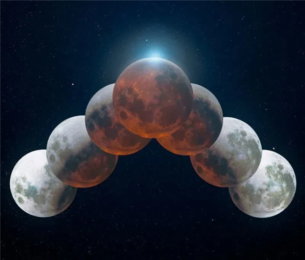 摄影师把上千张月亮照片合成一张“七龙珠”：网友：可以召唤神龙了
