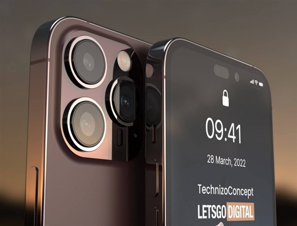 iPhone 14 Pro概念图曝光：感叹号挖孔屏吸睛、屏占比近5年最高！