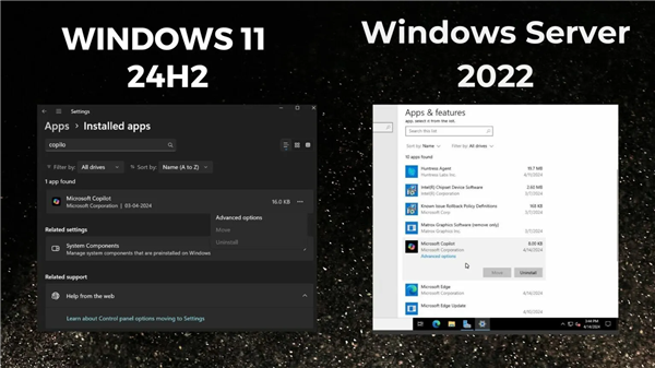 微软迷之操作：悄悄向Windows Server 2022服务器系统推送Copilot