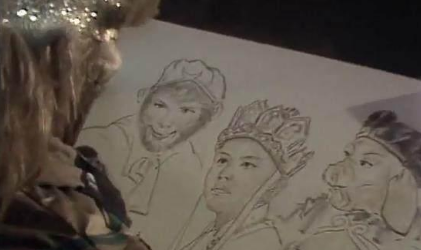 金角大王只见过孙悟空，为何却有唐僧师徒四人的画像？（奔走相告）