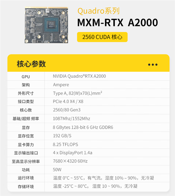索泰开卖MXM工业级显卡:最贵33999元!还有1299元的PCIe转接卡