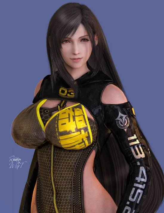 3D区博主晒蒂法全新美图：穿上其他游戏角色的衣服