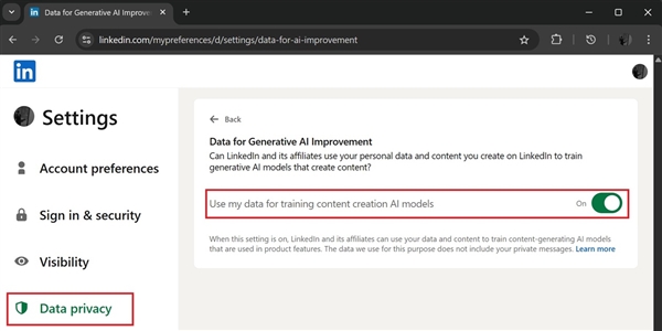 微软旗下领英:将默认使用用户数据训练AI模型!