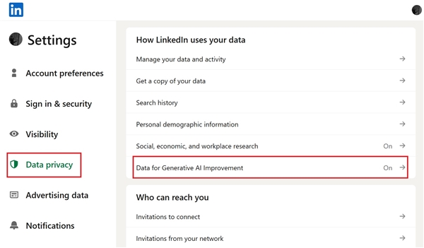 微软旗下领英:将默认使用用户数据训练AI模型!