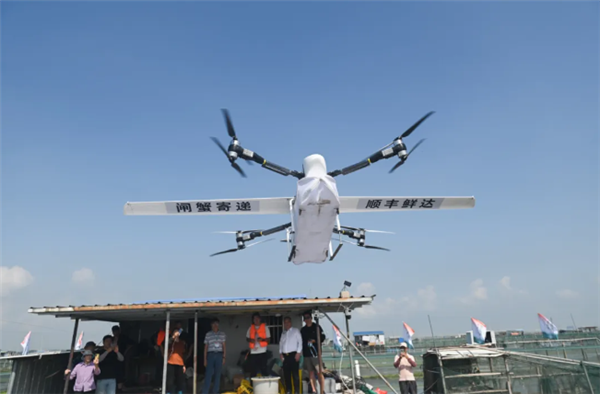 开湖！第一篓阳澄湖大闸蟹由顺丰无人机捞起