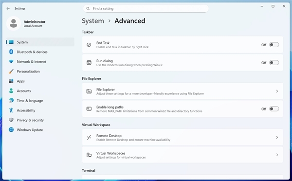 微软Windows运行窗口大更新!提前启用方法来了