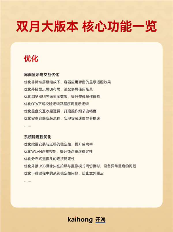 新年首个大版本来了!深开鸿KaihongOS桌面版5.0.1.41升级发布