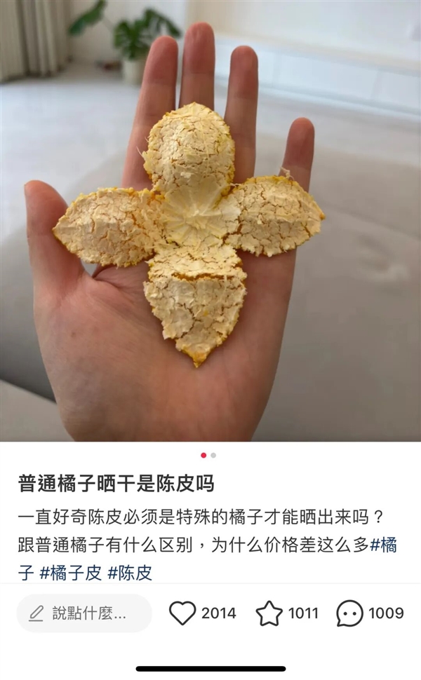 陈皮不就是晒干的橘子皮吗 为啥卖那么贵！
