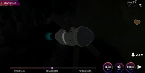 50多年来首次！美国载人绕月任务成功 进入预定轨道太阳翼已顺利展开