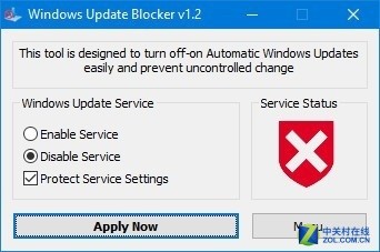 怕Win10自动更新的看这里 小工具一键屏蔽 