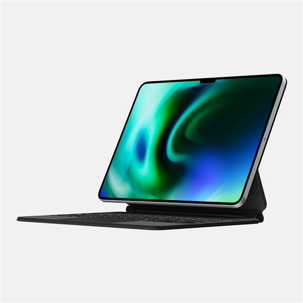 2022款新iPad Pro渲染图曝光：刘海屏来了！造型感人