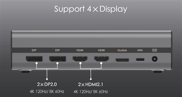 极摩客也有AMD RX 7600M XT外置显卡:HDMI、DP、USB4要啥有啥
