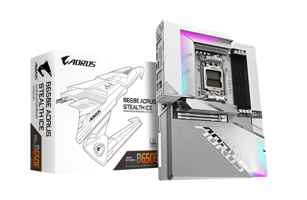2199元 技嘉全球首款白色背插主板上市:支持DDR5-8000+内存