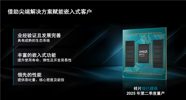 AMD EPYC嵌入式9005揭秘:192核心384线程无敌!寿命长达14年