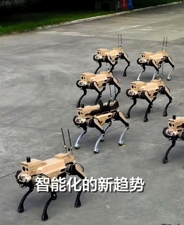 中国造出机器狼群兵器 :头狼、射手、辅助 多角色协同作战